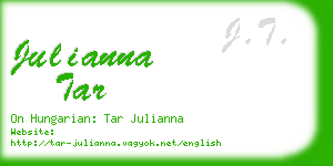 julianna tar business card